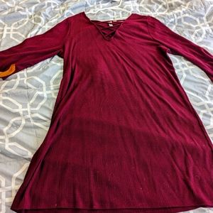Long sleeve short dress